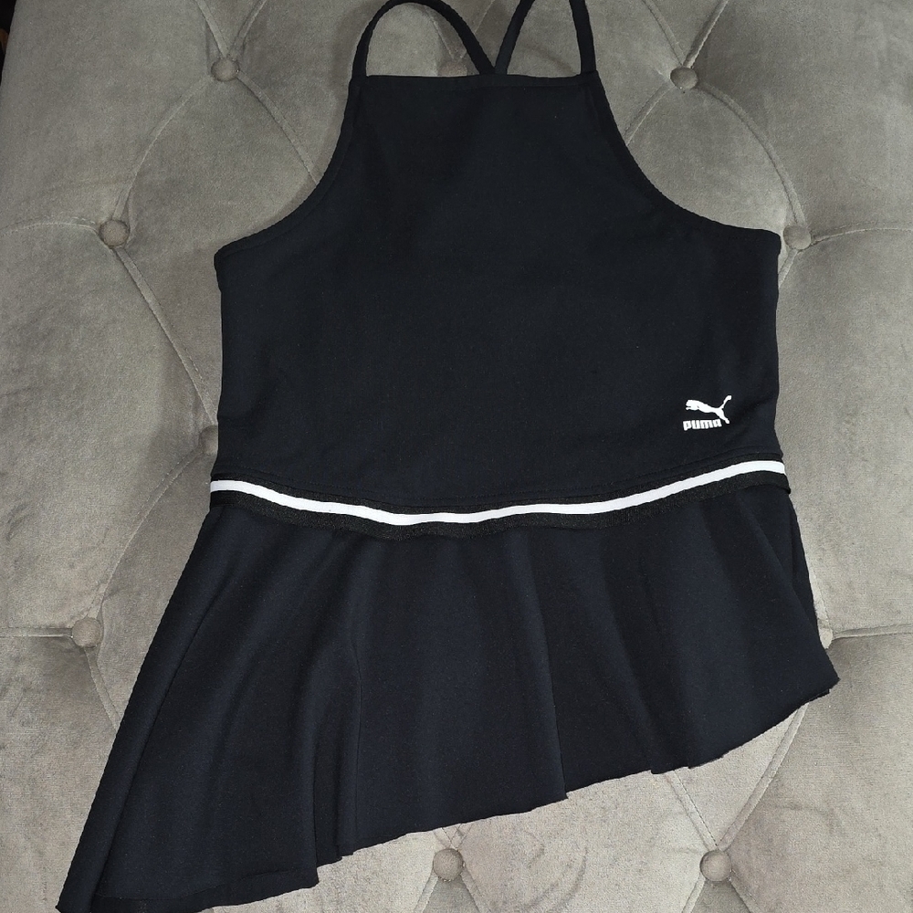 Puma Black Dress with White Trim